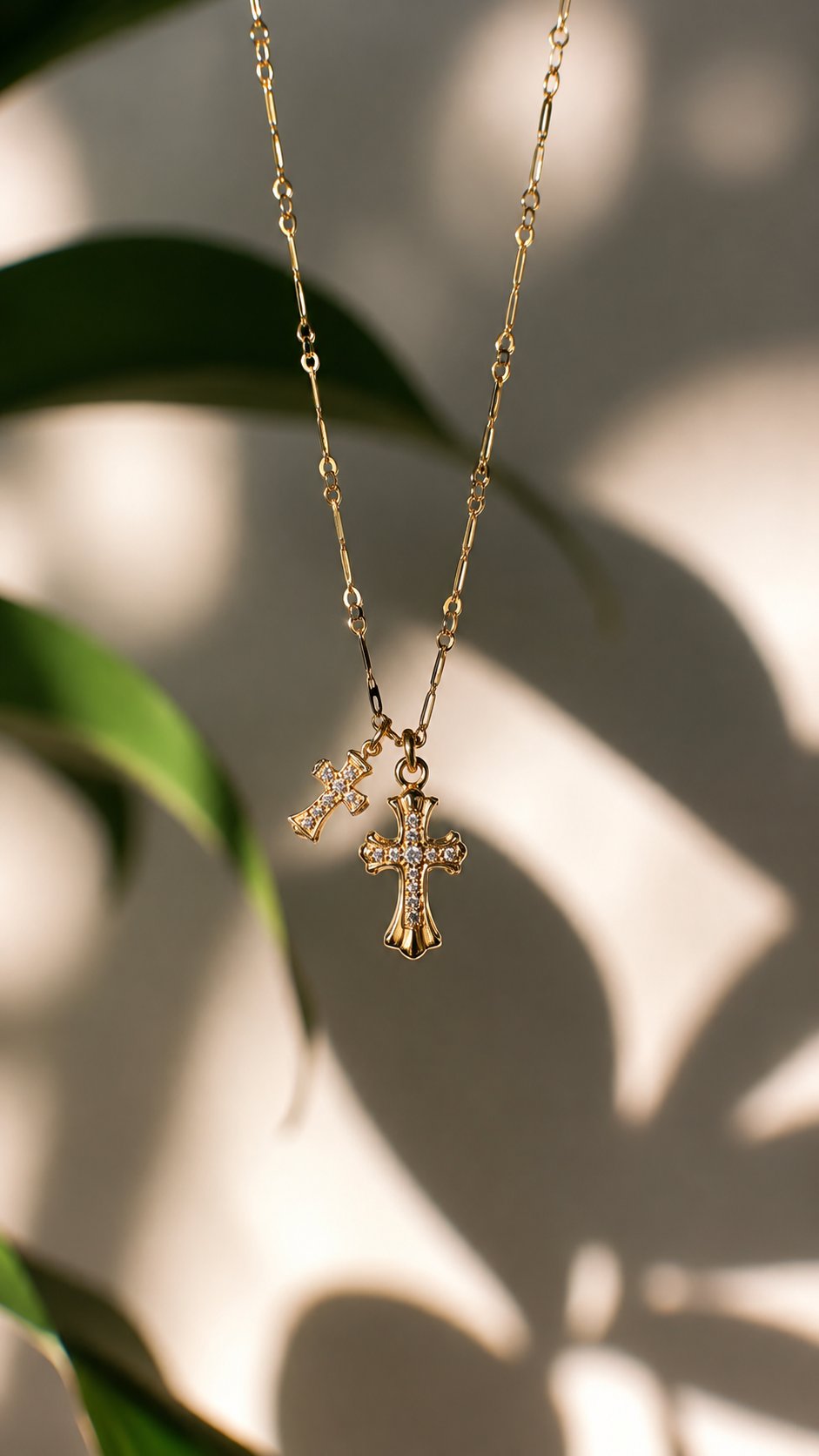 Dual Cross Necklace - Image 6
