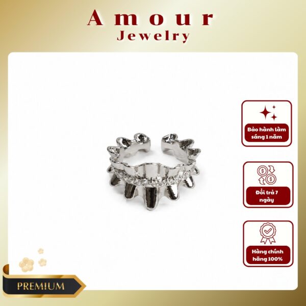 Argent Crown Ring