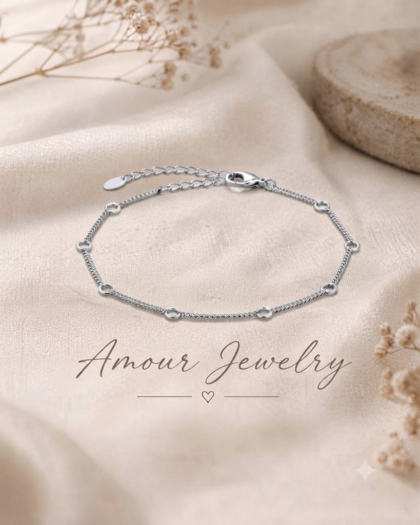 Silver Pearl Bracelet - Image 2