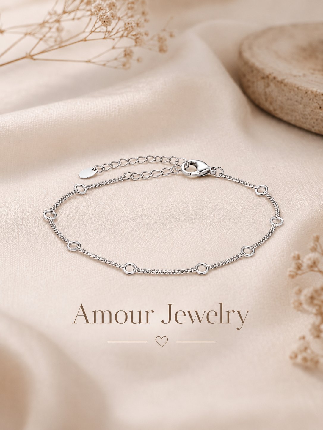 Silver Pearl Bracelet - Image 3