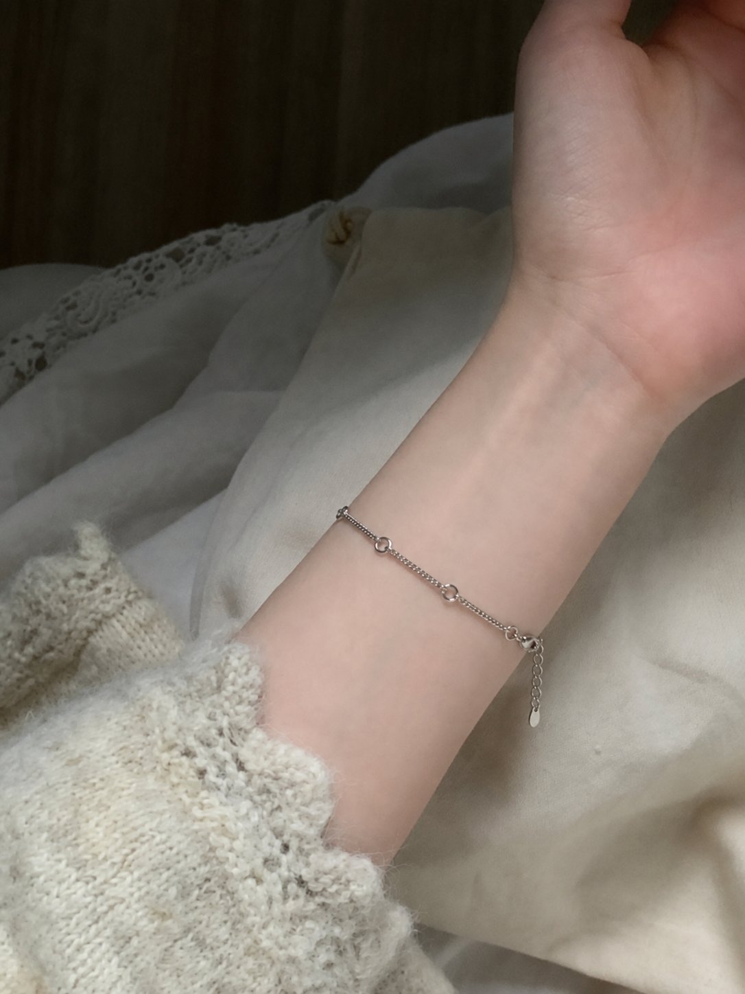 Silver Pearl Bracelet - Image 6